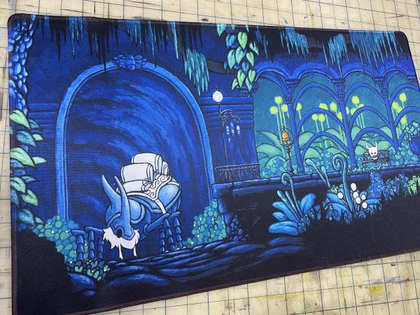 Limited Edition Hollow Knight "Queen's Garden" - Extended Gaming Mat- 14x24 inches picture