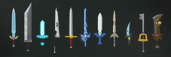 Heroes or Villains Swords - Limited Edition Archival Print picture