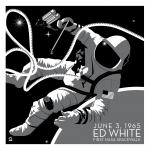 NASA Spacewalk Ed White - 10x10 Giclee Print