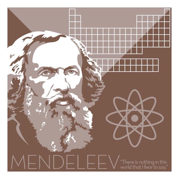 Dmitry Mendeleev - Eureka Giclee 6x6 Print picture
