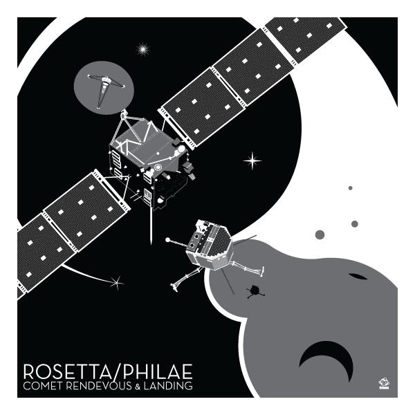 Rosetta/Philae Comet Lander - 10x10 Giclee Print picture