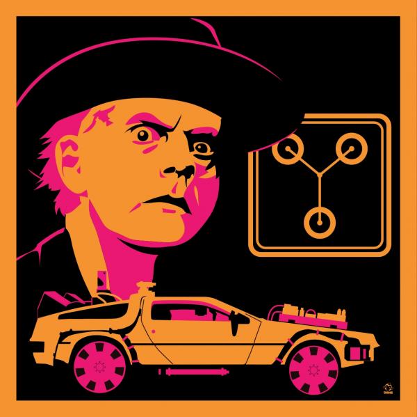 Great Scott 1885 - BTTF3 8x8 Giclee Art Print picture