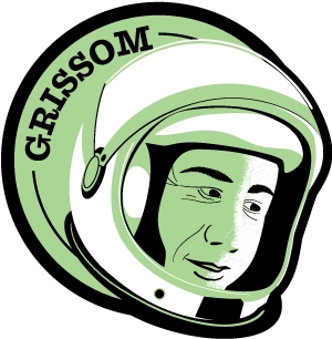 Astronaut of the Month Gus Grissom Wood Magnet picture