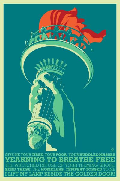 Liberty's Lamp 12x18 Ltd ed Giclee Print picture