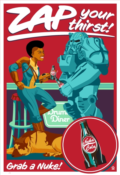 Zap Your Thirst Fallout Limited Edition Giclee picture