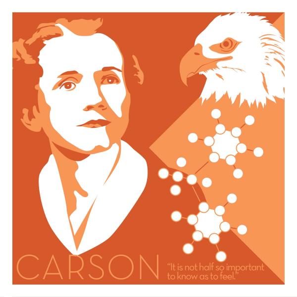 Rachel Carson - Eureka Giclee 6x6 Print