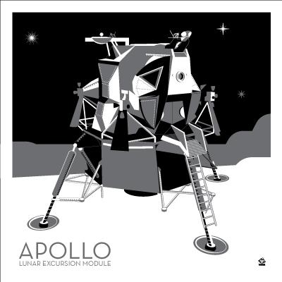 Apollo Lunar Lander Probe - 10x10 Giclee Print picture