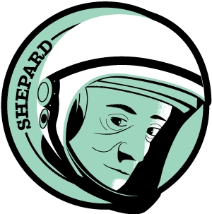 Astronaut of the Month Alan Shepard Wood Magnet
