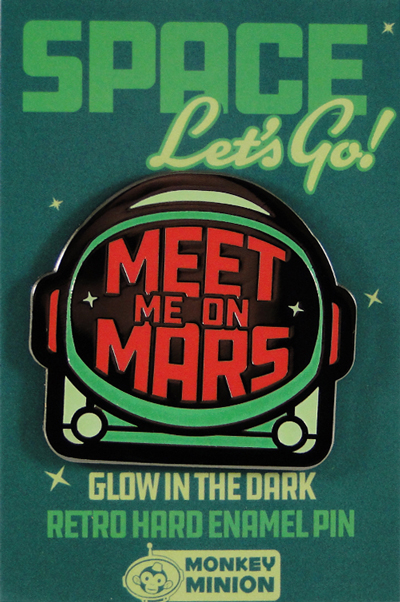 Meet Me On Mars Glow in the Dark Enamel Pin picture