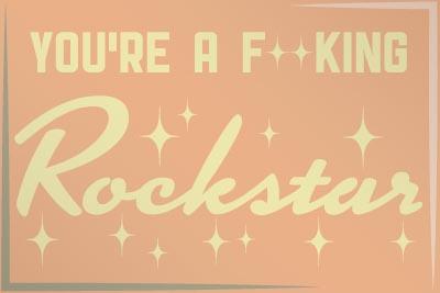 Motivation You're a Rockstar - 2x3 Magnet