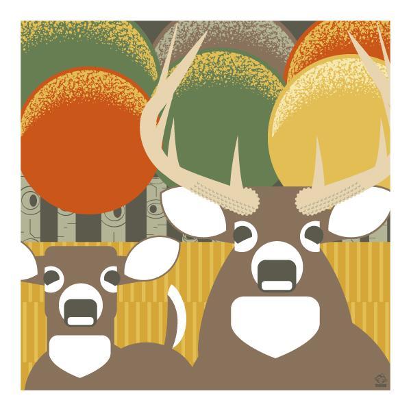 Whitetail Deer 10x10 Giclee Print picture
