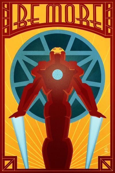 BE MORE Iron Man Avengers - 12x18 POPaganda Print