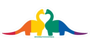 Dino Love is Love - Vinyl Sticker