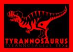 Tyrannosaurus Rex Neon-A-Saur 5x7 Giclee Print