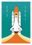 STS Shuttle 5x7 Giclee Print