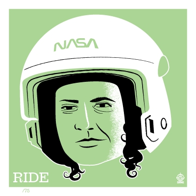 Astronaut of the Month Sally Ride - 4x4 Limited Edition Print