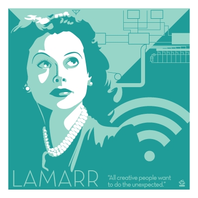 Hedy Lamarr - Eureka Giclee 6x6 Print picture