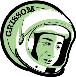 Astronaut of the Month Gus Grissom Wood Pin picture