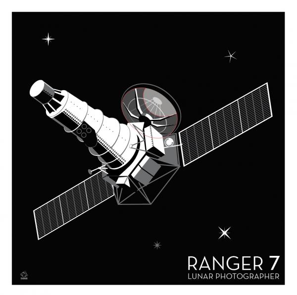 Ranger 7 Lunar Photographer - 10x10 Giclee Print picture