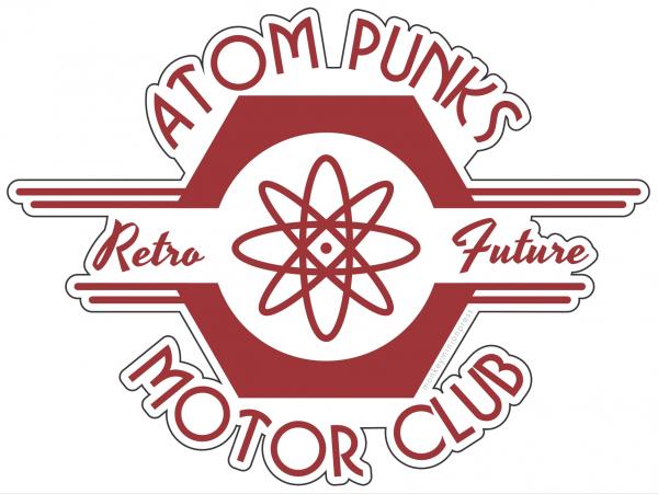 AtomPunks Retro Future Motor Club - Vinyl Sticker picture