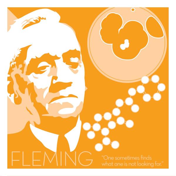 Alexander Fleming - Eureka Giclee 6x6 Print picture