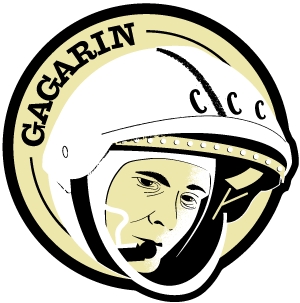 Astronaut of the Month Yuri Gagarin Wooden Pin