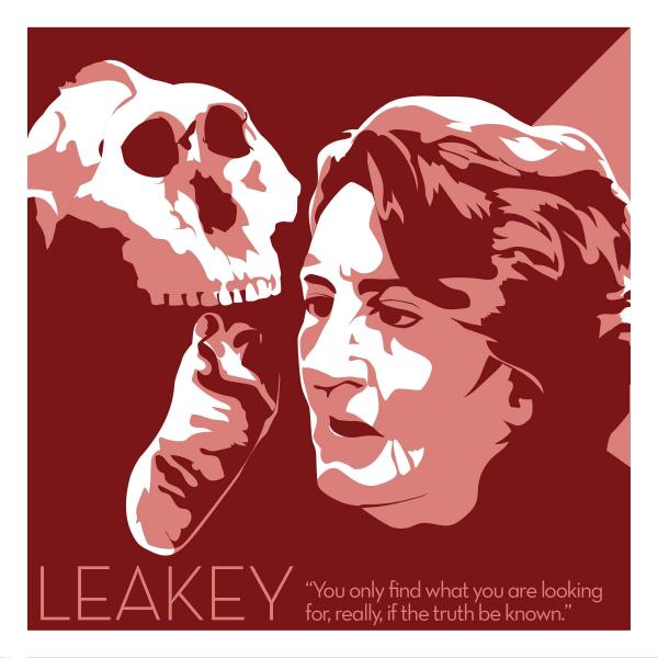 Mary Leakey - Eureka Giclee 6x6 Print picture