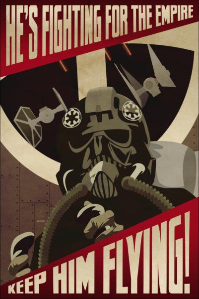 Keep Him Flying Empire Propaganda 12x18 Print picture