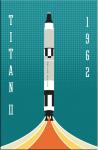 Titan NASA Rocket 2x3 Magnet