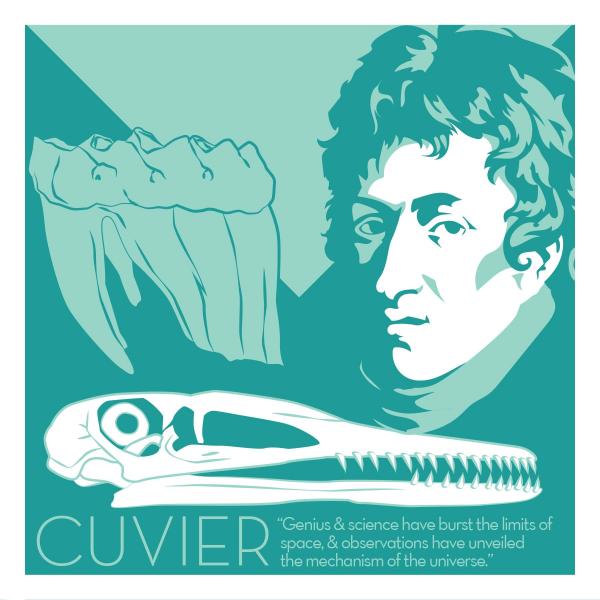 Georges Cuvier - Eureka Giclee 6x6 Print picture