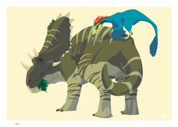 Utahceratops 5x7 Giclee Print