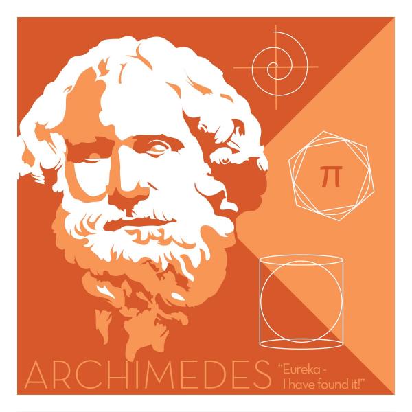 Archimedes - Eureka Giclee 6x6 Print picture