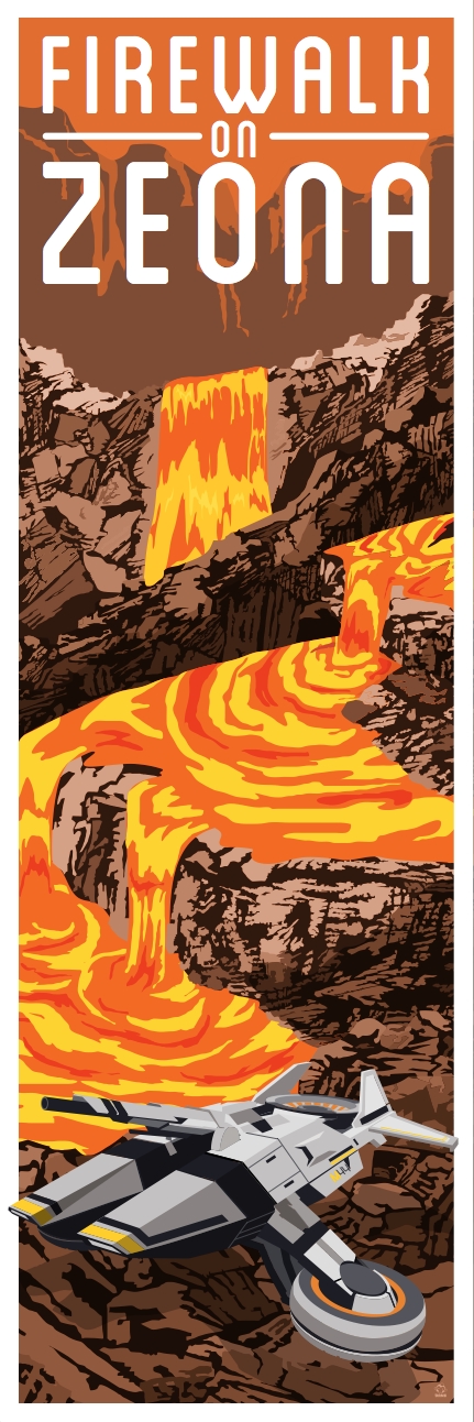 Firewalk on Zeona - Mass Effect 12x36 Limited Edition Giclee Print picture