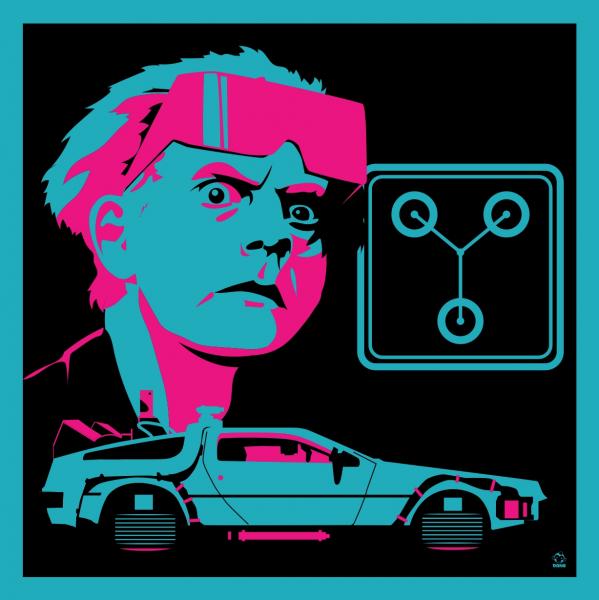 Great Scott 2015 - BTTF2 8x8 Giclee Art Print