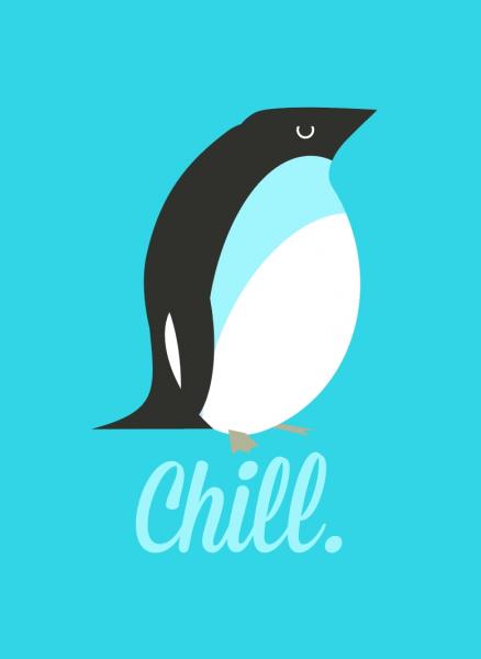 Chill Penguin 2x3 Magnet picture