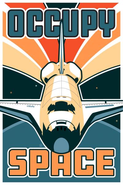 Occupy Space - 12x18 POPaganada Print