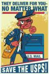 USPS No Matter What 5x7 Postcard