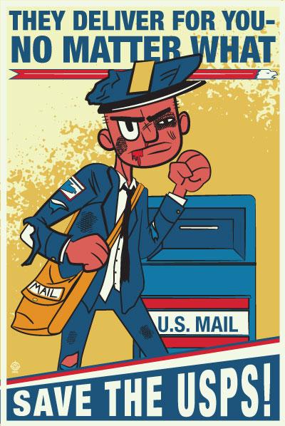 USPS No Matter What 5x7 Postcard picture