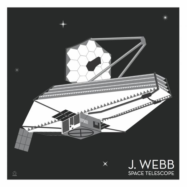 J Webb Space Telescope - 10x10 Giclee Print picture