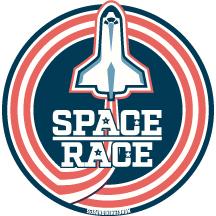 Space Race - Vinyl Sticker