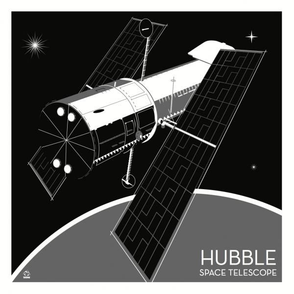 Hubble Telescope Nasa - 10x10 Giclee Print picture