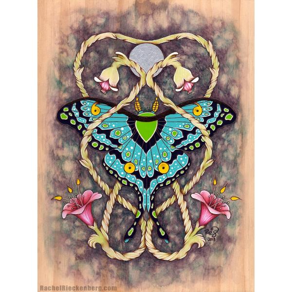 Entangled Beauty Colored - Open Edition Print