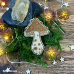 Mushroom Wooden Pin