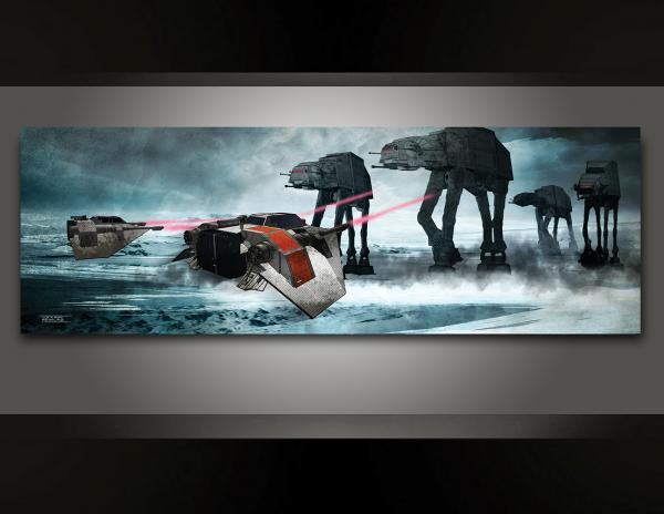 Battle of Hoth premium artistic canvas
