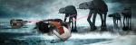 Battle of Hoth Metal Print 12x36"