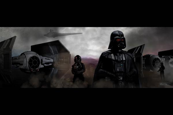 Vader Tie Advanced X1  Metal Print 18x12" picture