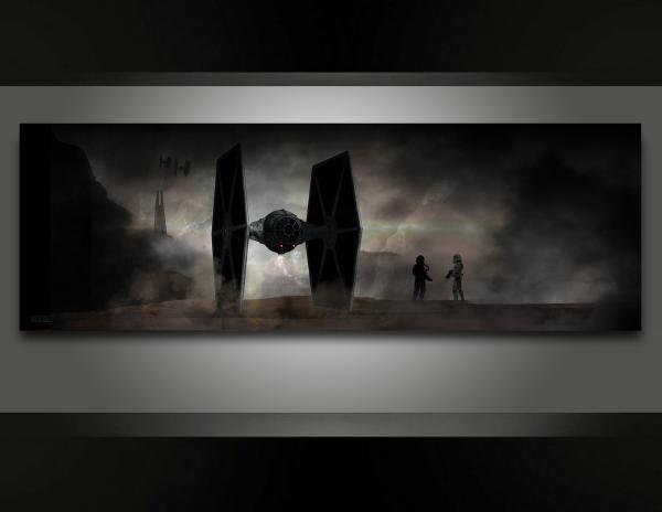 Tie Fighter premium artistic canvas