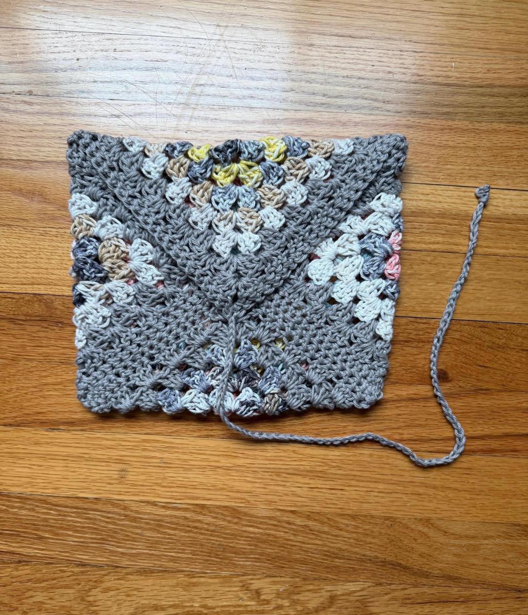 Handmade 100% Cotton Crochet Book Cover | Reusable Fabric Book Sleeve | Protects Paperbacks and Hardcovers | Book Lover Gift picture