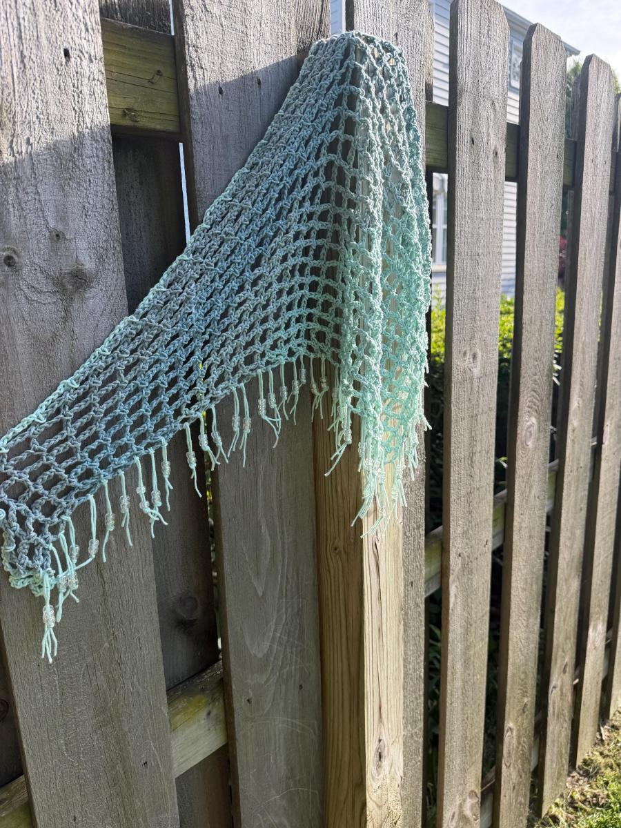 Boho Crochet Bathing Suit Cover Up Wrap with Beaded Fringe &sbquo;&Auml;&cent; 100% Cotton Beach Sarong picture