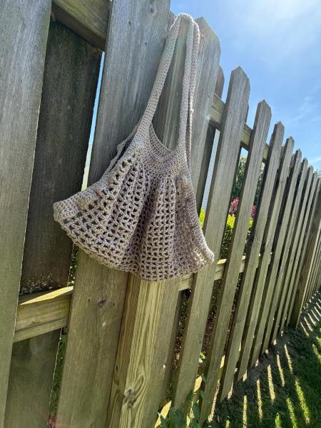 Handmade Cotton Crochet Market Bag &sbquo;&Auml;&igrave; Eco-Friendly Mesh Tote for Farmers Markets, Beach, & Everyday Use